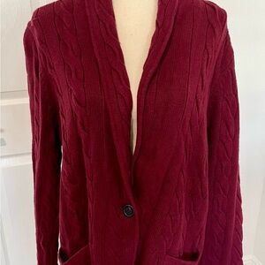 Talbots Ribbed Shawl Collar Blazer, size 2x, NWT
